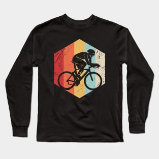 Cycling Retro Distressed Long Sleeve T-Shirt